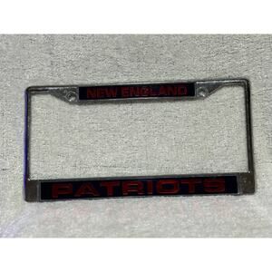 NFL New England Patriots Metal License Plate Frame